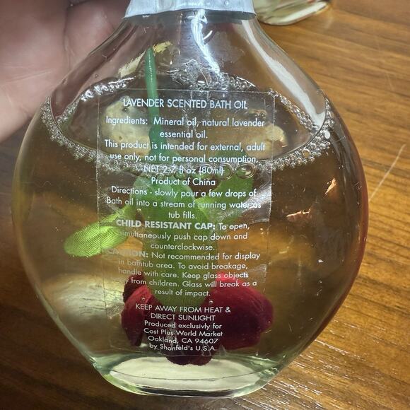 New Sealed Shonfeld's Set Of 3 Bath Oil 2.7OZ In Glass Bottle - Picture 5 of 5